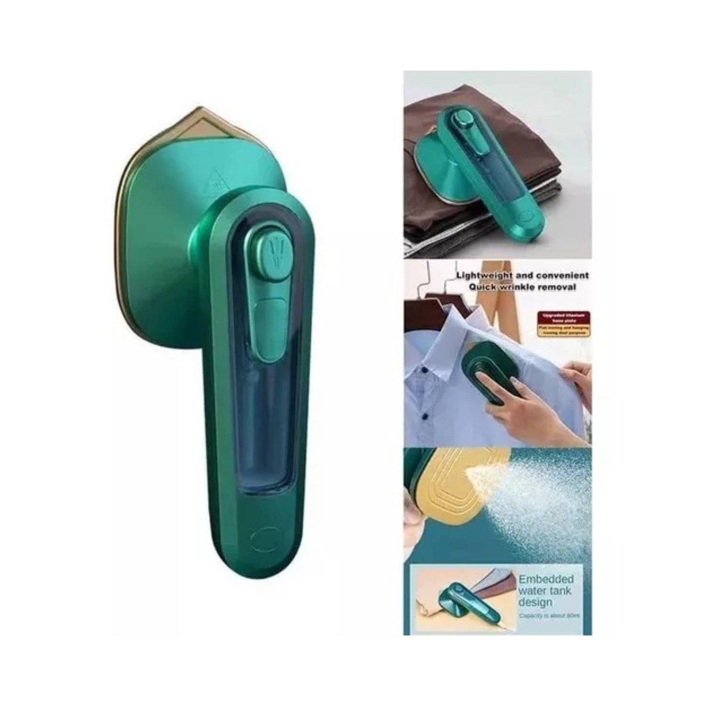 MINI PLANCHA A VAPOR PORTÁTIL - Planchado rápido sin esfuerzo - Luce tu Estilo Impecable Estés donde Estés