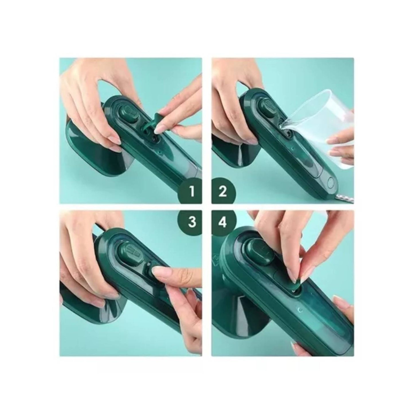 MINI PLANCHA A VAPOR PORTÁTIL - Planchado rápido sin esfuerzo - Luce tu Estilo Impecable Estés donde Estés