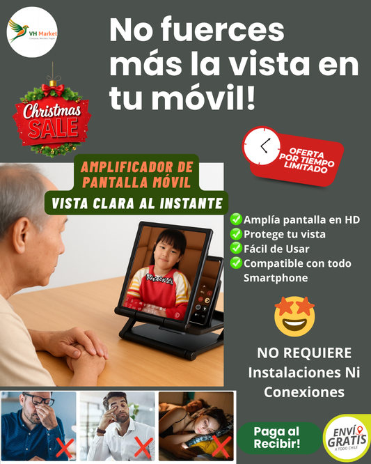 AMPLIFICADOR DE PANTALLA MÓVIL - Visualiza con claridad al instante!