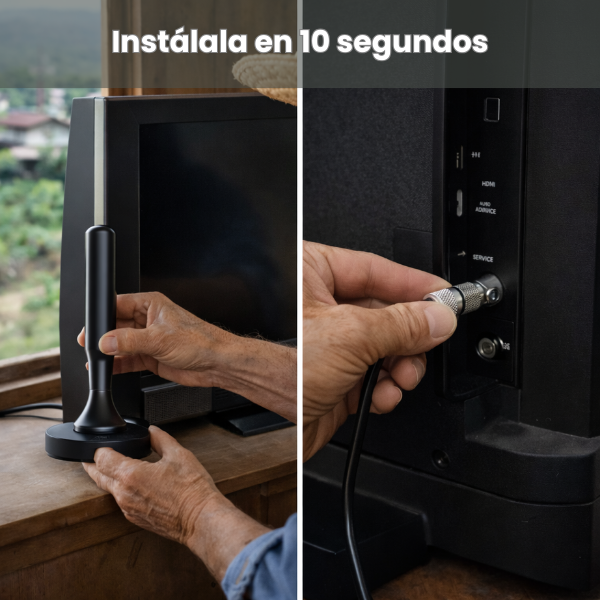 📡  Antena TV Digital Compacta – Sintoniza canales HD de señal abierta – Sin Pagar Cable Mensual