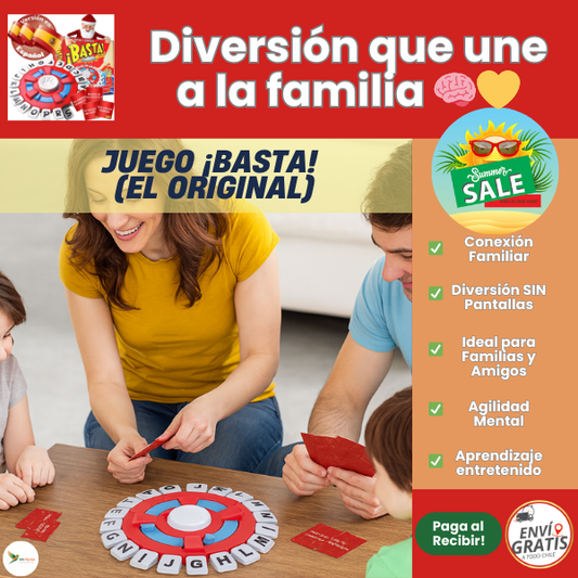 🎯Juego BASTA Original - Activa tu Mente  Jugando en Familia y con Amistades 🧠👨‍👩‍👧‍👦