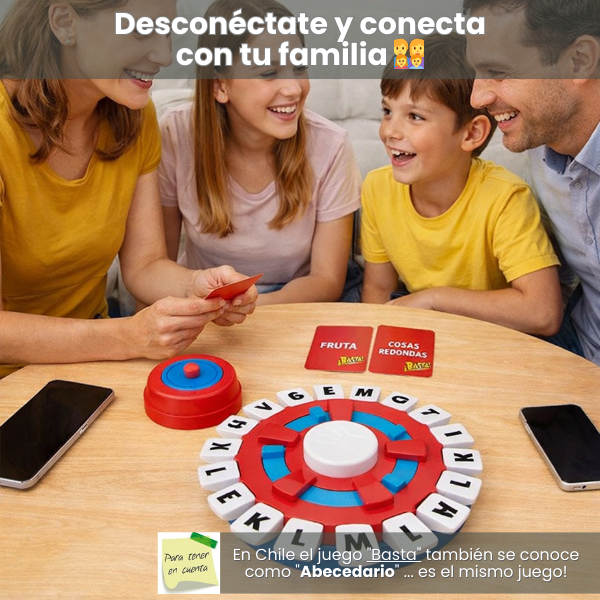 🎯Juego BASTA Original - Activa tu Mente  Jugando en Familia y con Amistades 🧠👨‍👩‍👧‍👦