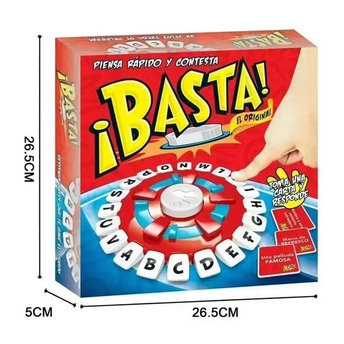 🎯Juego BASTA Original - Activa tu Mente  Jugando en Familia y con Amistades 🧠👨‍👩‍👧‍👦