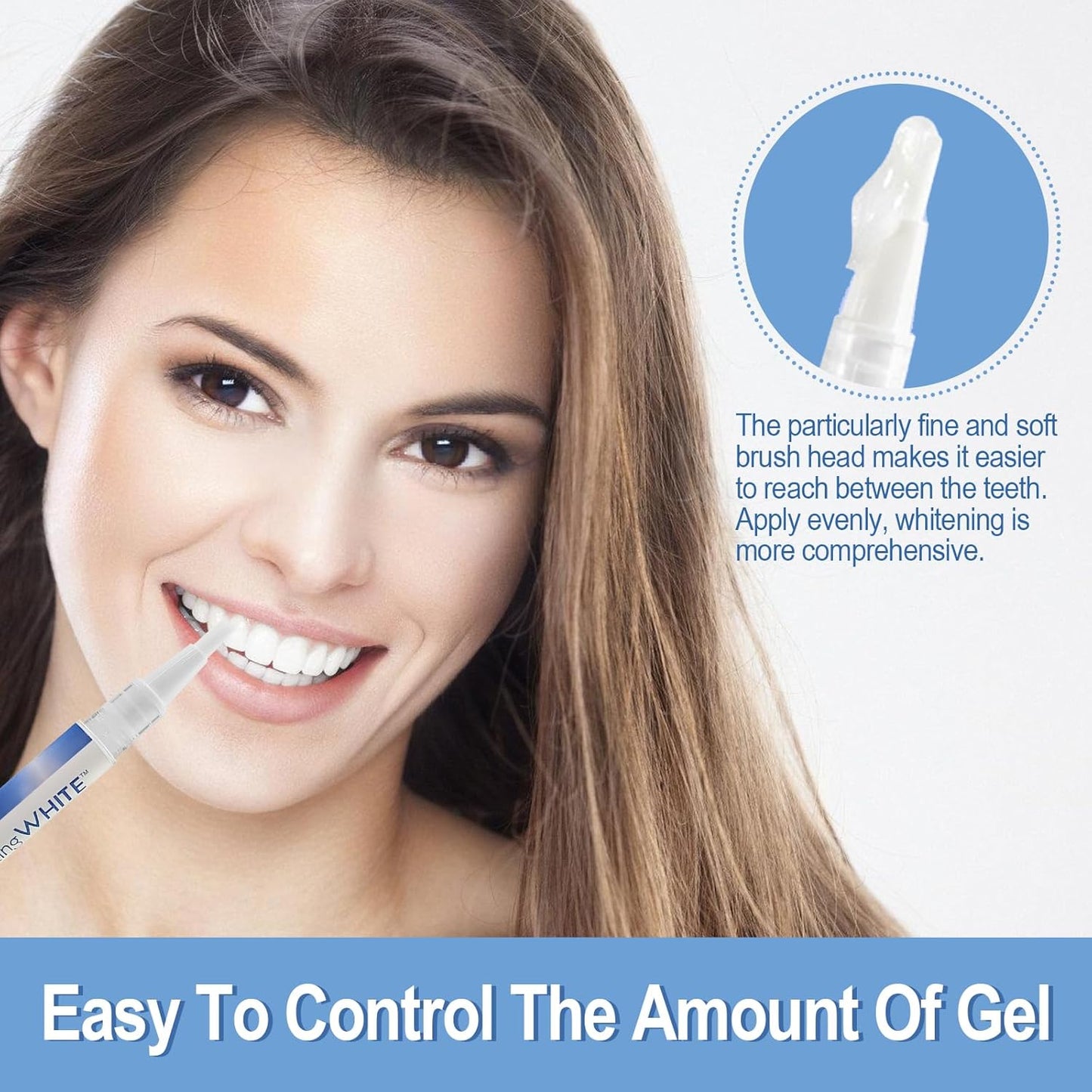 LÁPIZ BLANQUEADOR DENTAL - Elimina manchas - Dientes hasta 4 tonos más blancos en 1 semana