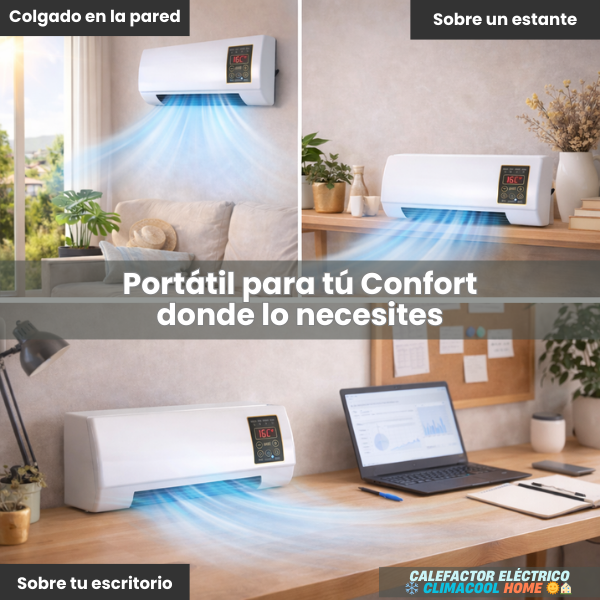 Calefactor Eléctrico ❄️ CLIMACOOL HOME 🌞 - Confort frío y calor todo el año con un solo equipo