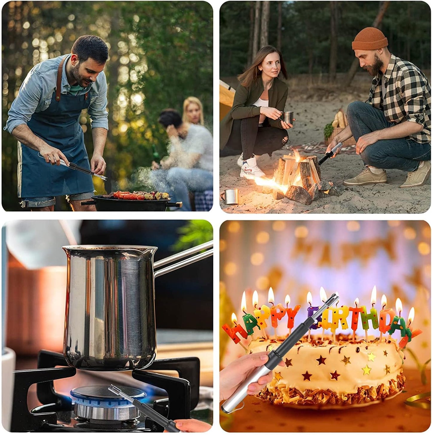 ENCENDEDOR ELÉCTRICO ANTIVIENTO - Enciende sin llama ni gas - Protege tu hogar y el medio ambiente