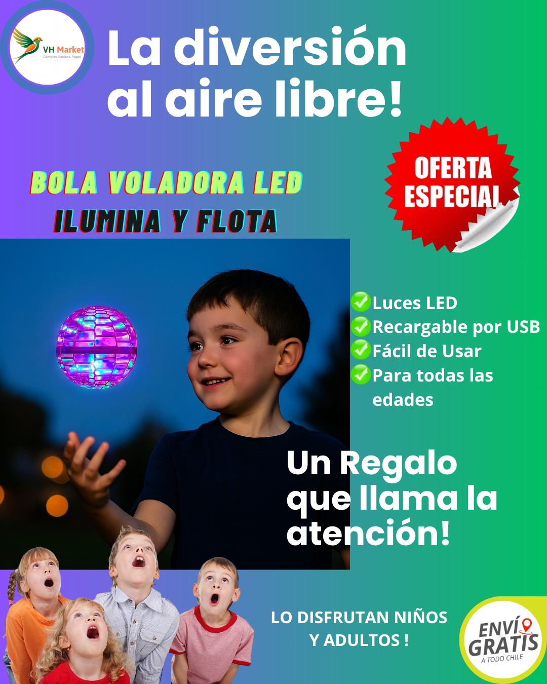BOLA VOLADORA LED