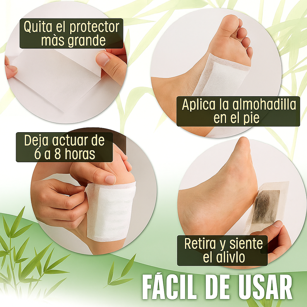 🌿 PARCHES NATURALES DETOX - Siente alivio real desde la primera noche