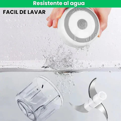 Mini Picadora USB Portátil - Ahorra Tiempo al Cocinar 🕒 Sin complicaciones⚡