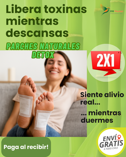 🌿 PARCHES NATURALES DETOX - Siente alivio real desde la primera noche