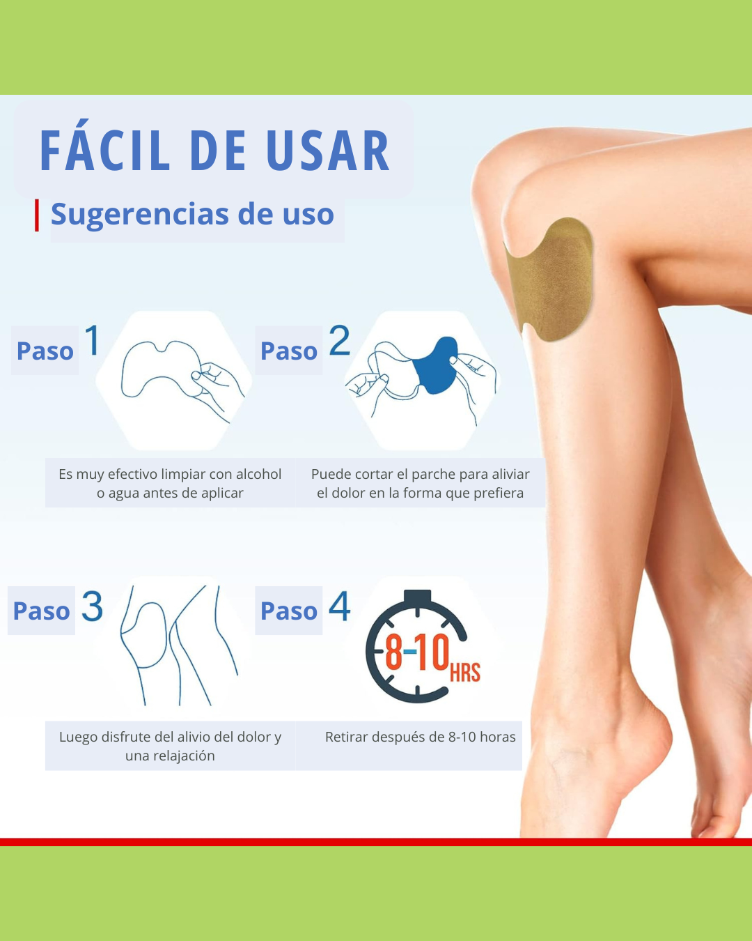 PARCHE HERBAL PRO - SIENTE ALIVIO NATURAL (10 unidades)