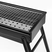 PARRILLA PORTÁTIL PLEGABLE DE ACERO - Asados a carbón en cualquier lugar - No Dependes de Gas ni de Enchufes
